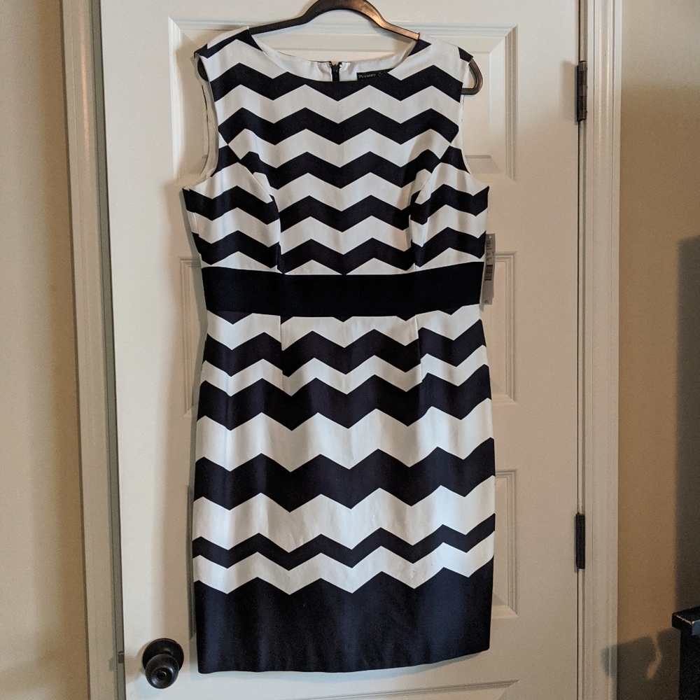 Black & White Chevron Dress